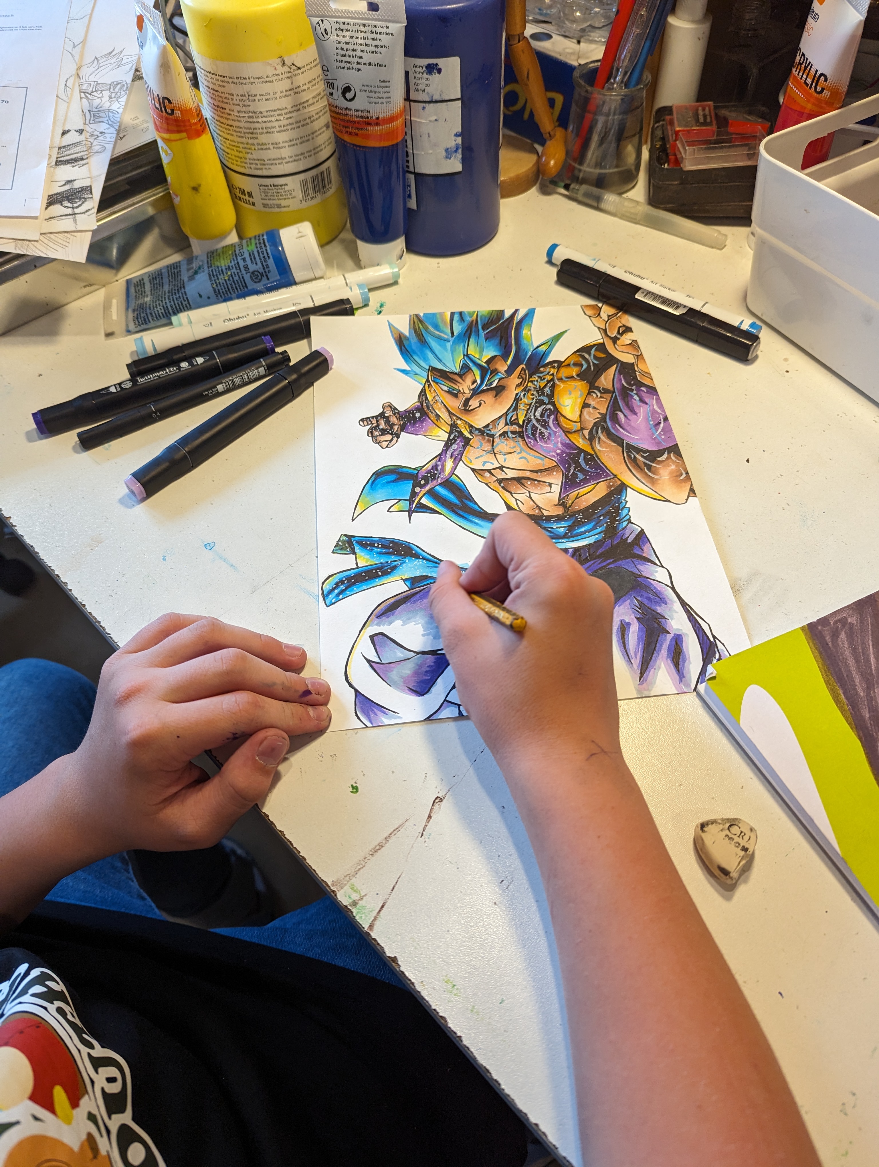 Illustration et mise en couleur façon manga