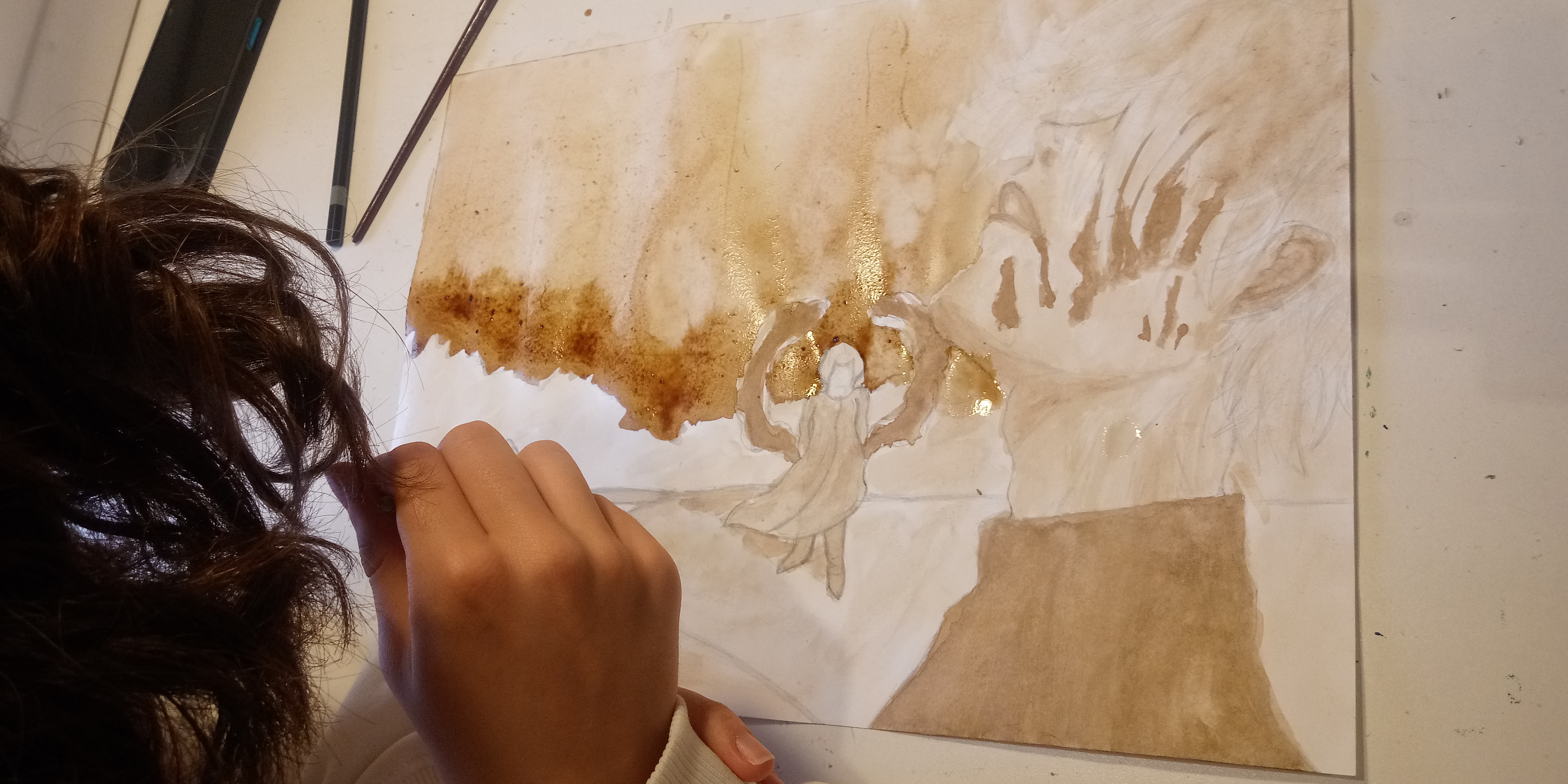 Travail d’élève en dessin 12