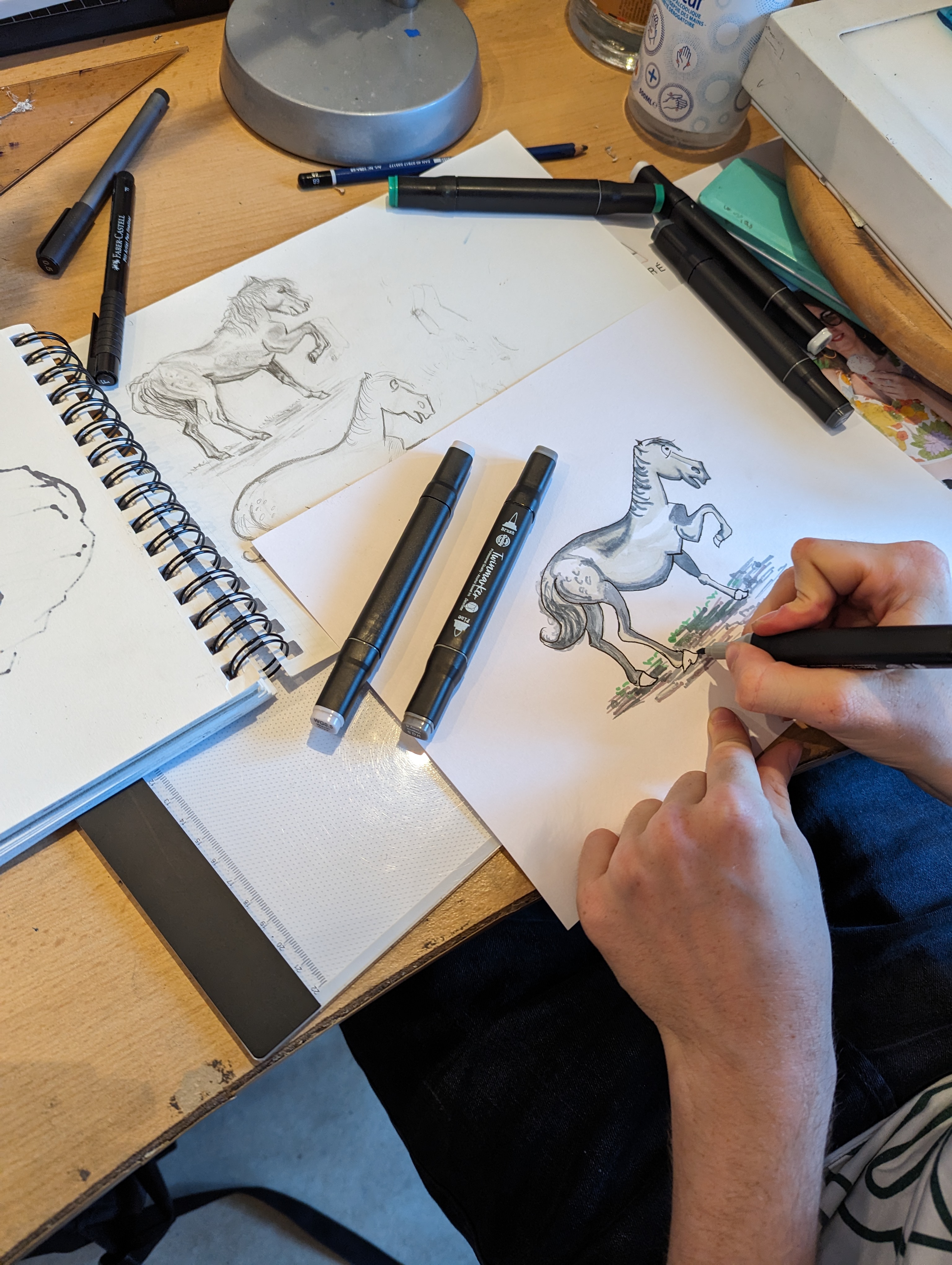 Travail d’élève en dessin 14