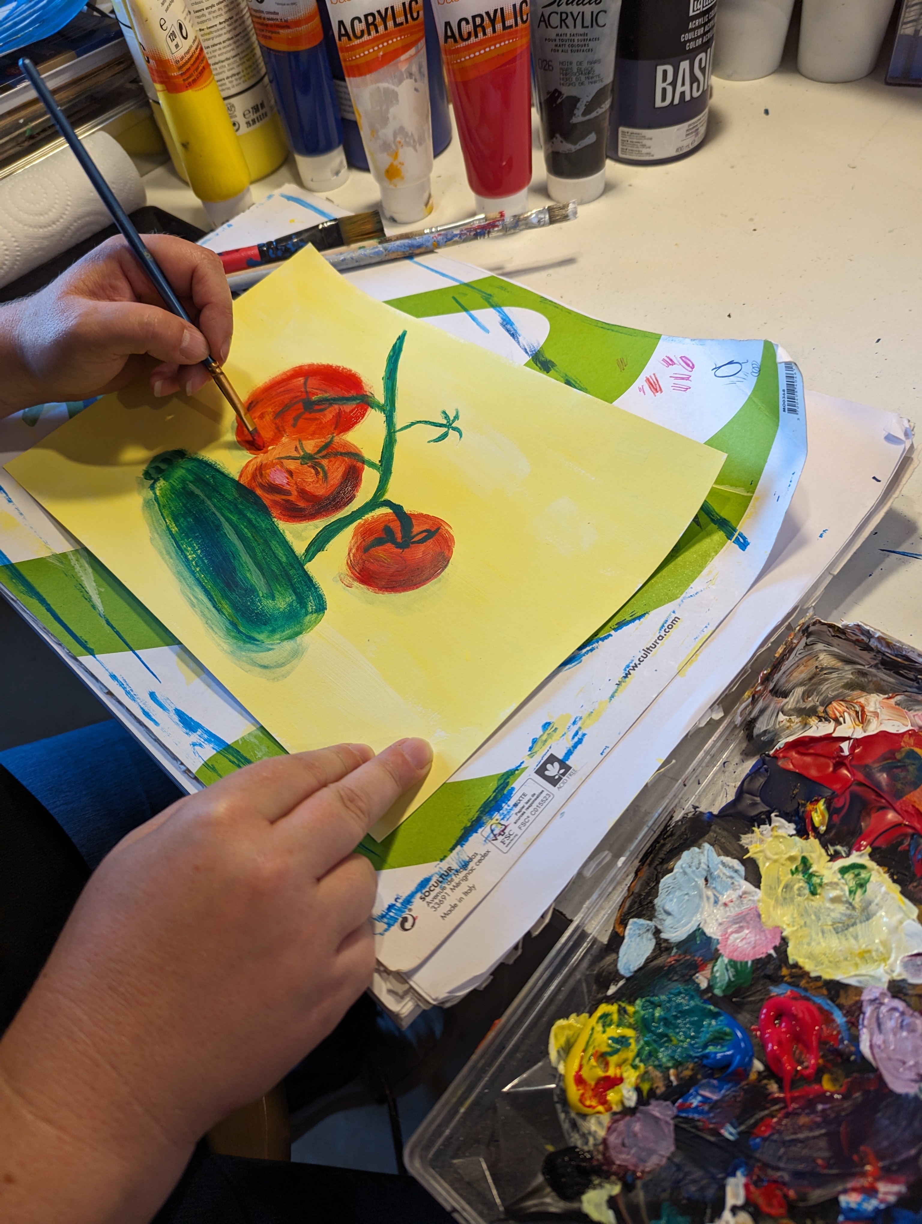 Travail d’élève en dessin 15