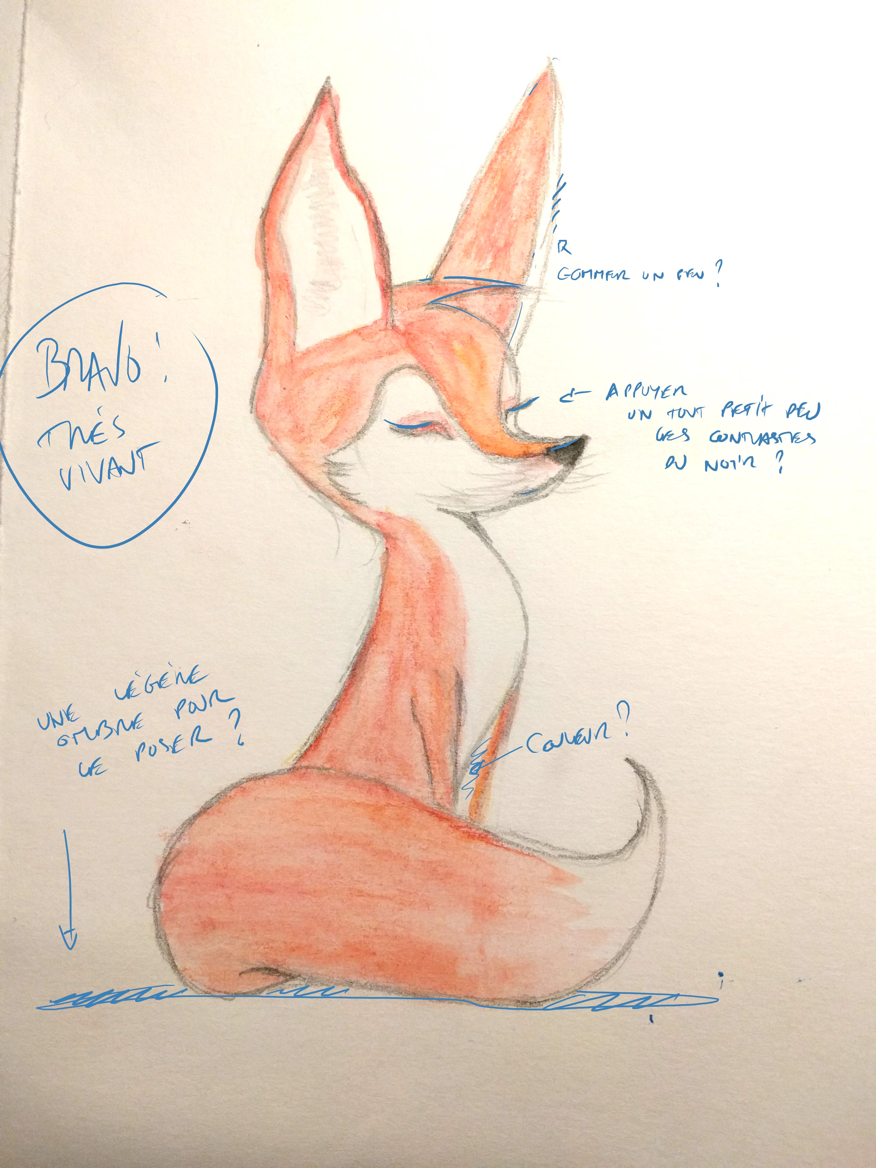 Travail d’élève en dessin 6