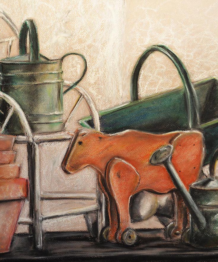 Travail de composition en atelier de dessin